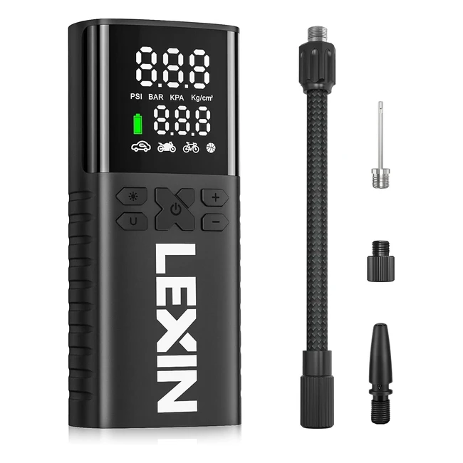 Compresor de Aire Portátil Lexin P4 150 PSI - Inflador Neumáticos Eléctrico