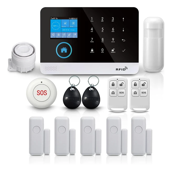 Sistema de Alarma WiFiGSM PGST - Protege tu Hogar y Oficina - Compatible con Ale
