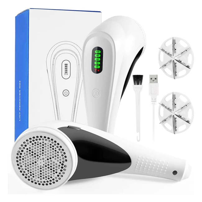 Levapelucchi Elettrico Ricaricabile USB - Rimuove Pelucchi da Maglioni, Divani e Lenzuola - Velocità Regolabile