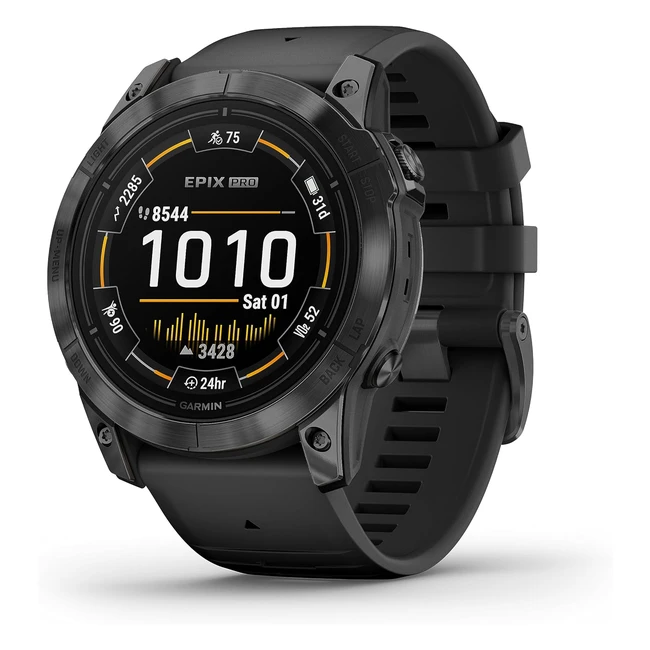 Garmin Epix Pro 51mm GPS-Multisport-Smartwatch | Topo-Karten, 60 Sport-Apps, Garmin Music, Garmin Pay