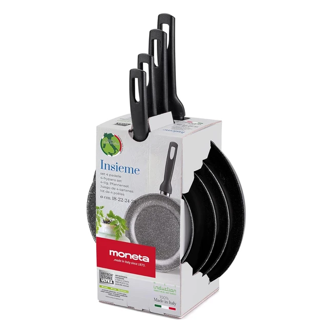 Set padelle Moneta 18222428 cm anche induzione