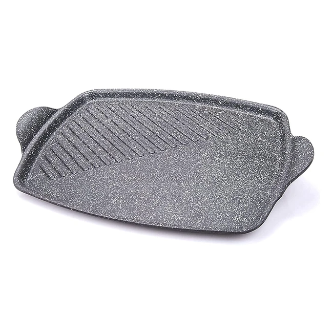 Griglia rettangolare in alluminio nero 35x25 cm - Moneta Gusto