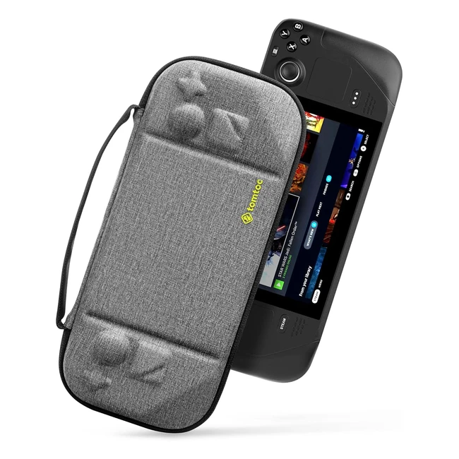 Custodia rigida tomtoc per Steam Deck/Steam Deck OLED - Protezione totale per console e accessori - Antiurto - Adatta ai viaggi