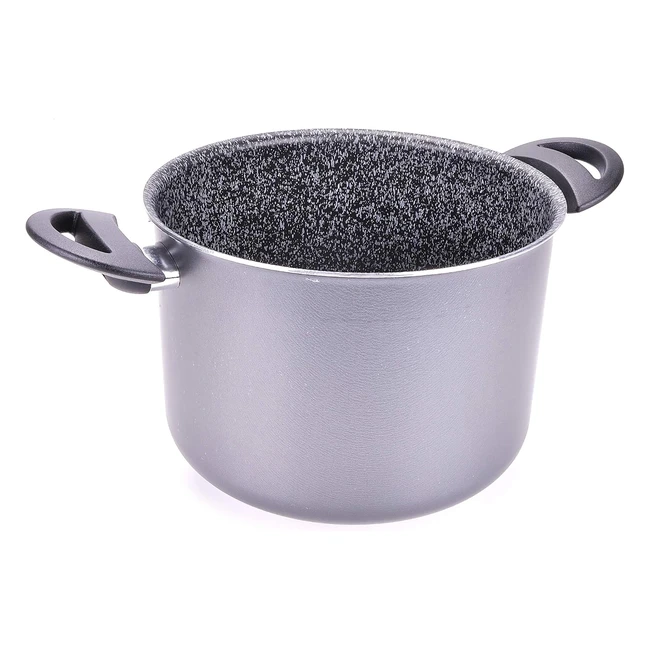 Pentola Alluflon Tradizione Italia 22cm Nero Antiaderente