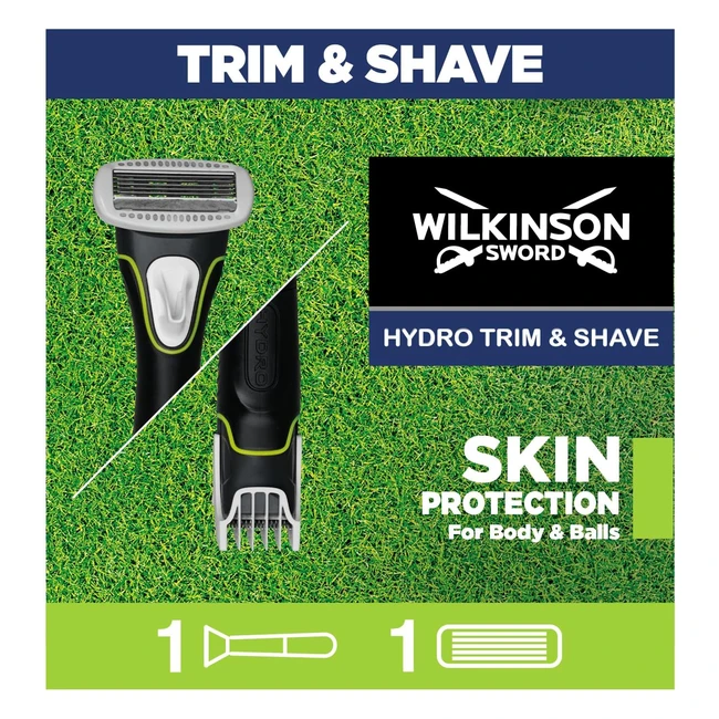 Wilkinson Hydro Trim et Shave - Rasoir et Tondeuse pour Hommes - Réf. XYZ - Précision et Confort