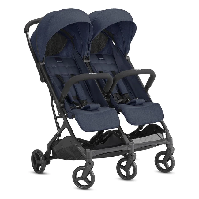 Poussette Double Inglesina Twin Sketch Navy - Compacte et Légère