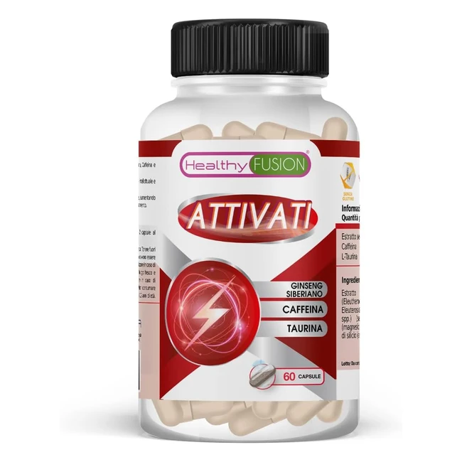 Fusion Salutare TaurinaCaffeinaEleuterococco  Stimolante Energetico Potente 