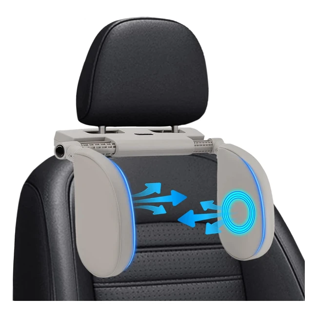 Repose Tête Voiture Enfant 360° Rotation - Confortable et Réglable - Idéal pour Dormir en Voiture