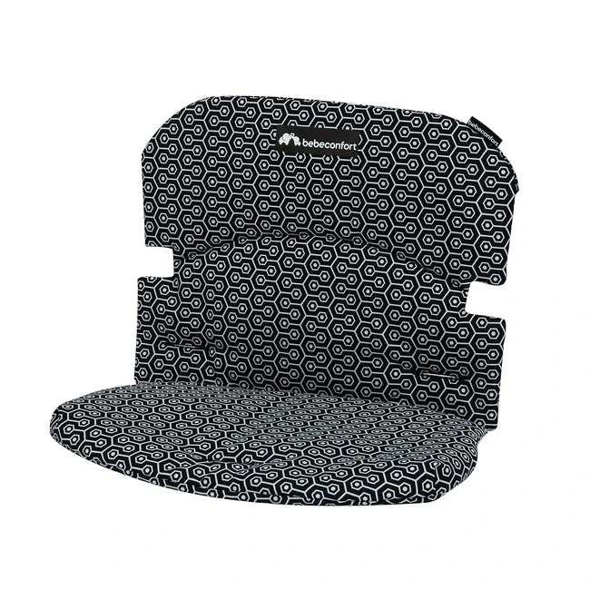 bebeconfort Original Sitzkissen für BB Confort Timba Hochstuhl, gemütliches Sitzkissen, schnell und einfach anzubringen, maschinenwaschbar bei 30°C, bietet zusätzlichen Komfort, geometrisches Design