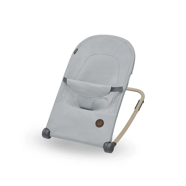 MaxiCosi LOA Baby Rocker - Ultra kompakter faltbarer leichter Baby Rocker - 2 Liegepositionen - tragbarer Baby Rocker aus 100% recycelten Materialien - 0 bis 6 Monate - 0,9 kg - Beyond Grey