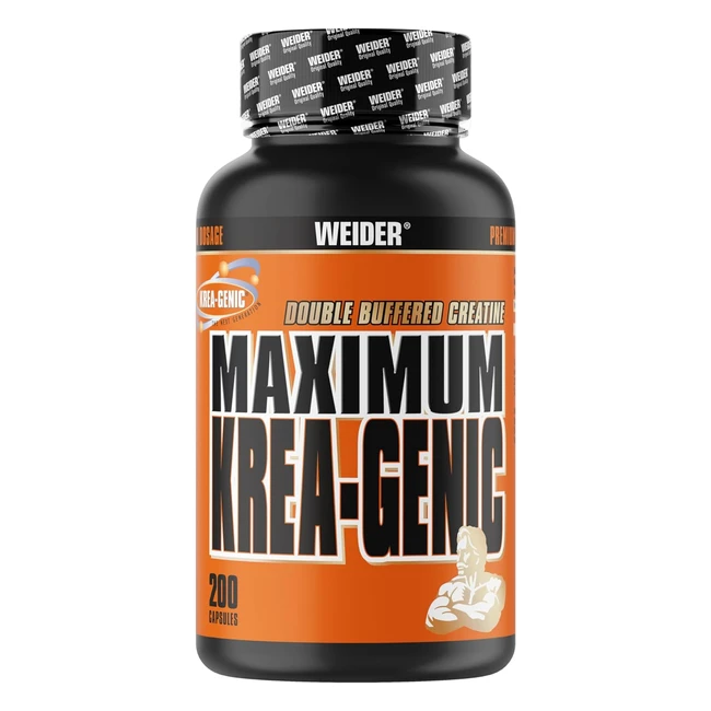 Weider Maximum Kreagenic Kreatinkapseln - Mehr Power beim Training - 200 Kapseln