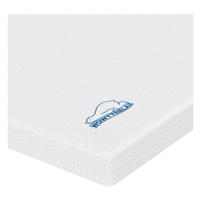 Wowttrelax Dual-Layer Memory Foam Mattress Topper - 2 Inch - Single - Antimite - Cooling - Back Pain Relief