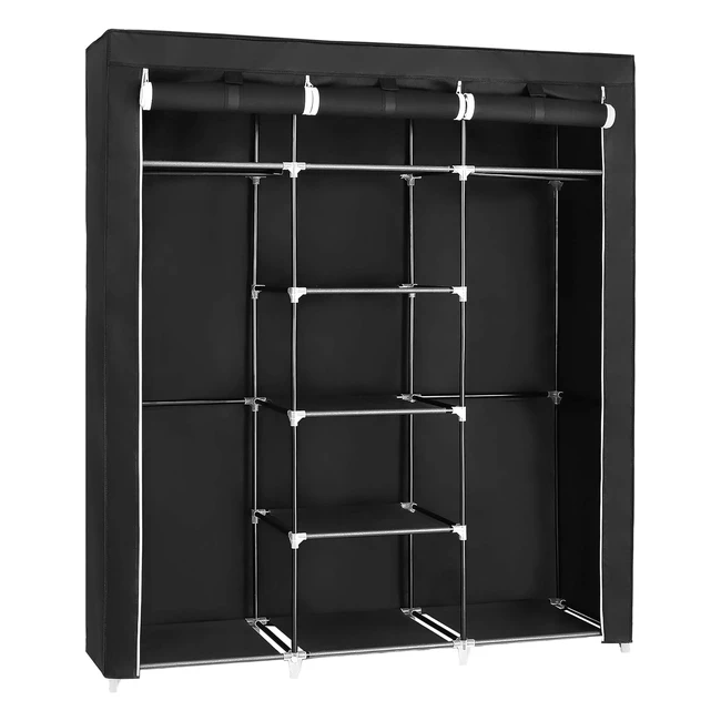Armoire de Rangement Penderie Portable Songmics - Barre de Suspension - 150 x 45
