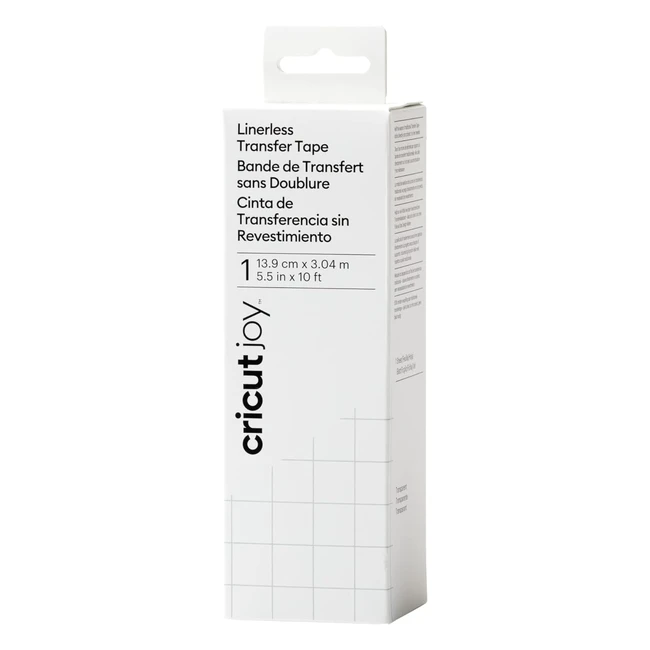 Cricut Joy Transfer Tape Transparente 14cm x 3m - Bande de Transfert Facile pour Vinyle