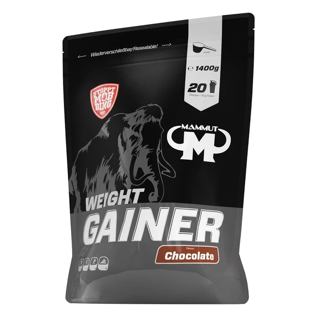 Mammut Weight Gainer Crash 5000 A22102 1400g - Kraftvolle Unterstützung für Athleten