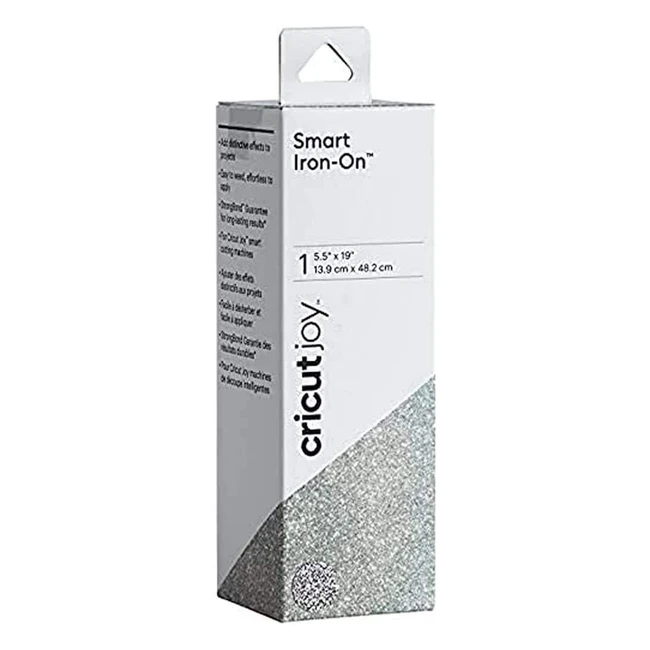 Cricut Joy Smart IronOn Glitter PVC Silver - 1 unità