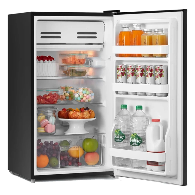 Comfee RCD93BL1E Under Counter Fridge 93L - Cooler Box, Glass Shelf, Reversible Door - Black
