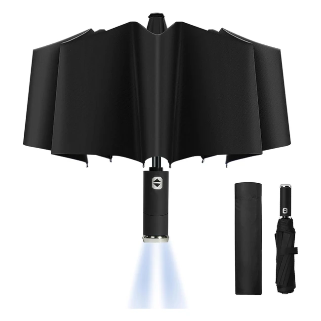 Vicloon Parapluie Pliant Compact Automatique - Rsistant au Vent et  lOrage 