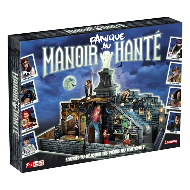 Lansay Panico al Manor Hant Gioco da Tavolo - Strategia tra Amici o Familiari - 6+ Anni - 2-4 Giocatori