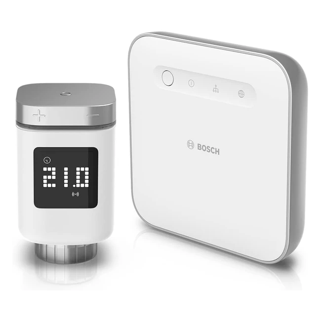 Bosch Smart Home Starter Set Heizen mit App-Steuerung kompatibel mit Apple Hom