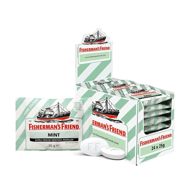 Fisherman's Friend zuckerfreie Minz-Menthol-Lutschpastillen 25g x 24 Packungen