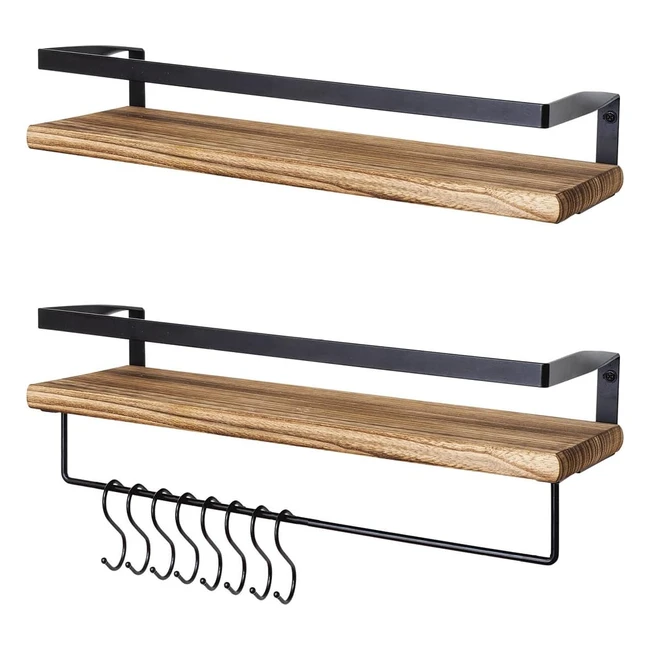 Mensola da muro in legno Lifegoods - Design moderno - Set di 2