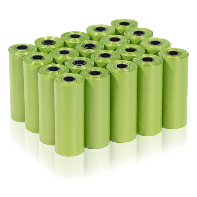 Sacchetti Cane Cacca 300 Pezzi Verde - Portatili Materiale in Polietilene