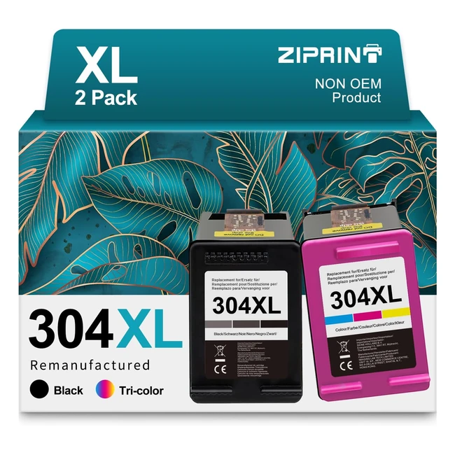 Cartuccia d'inchiostro XL per HP 304 XL - Compatibile con Envy 5030 5020 5010 Deskjet 3750 2630 2600 2620 3730 3733 - Nero/Colore