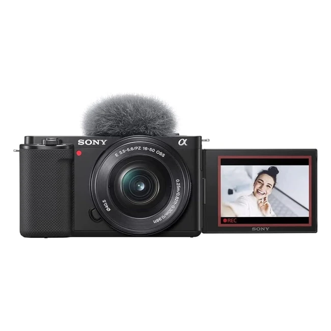Sony Alpha ZVE10L APS-C Mirrorless Vlog Camera with 16-50mm Power Zoom Lens - 4K Video, Realtime Eye Autofocus