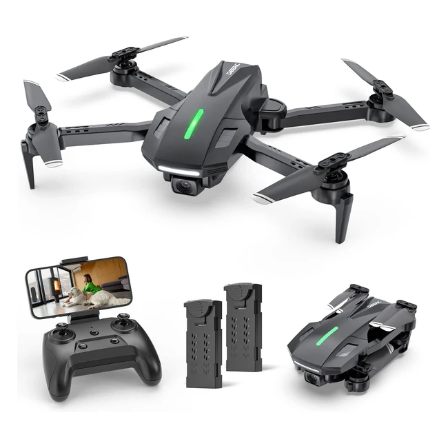 Deerc D70 Mini Drone 1080p HD Telecamera per Bambini Adulti FPV Quarcottero RC Pieghevole