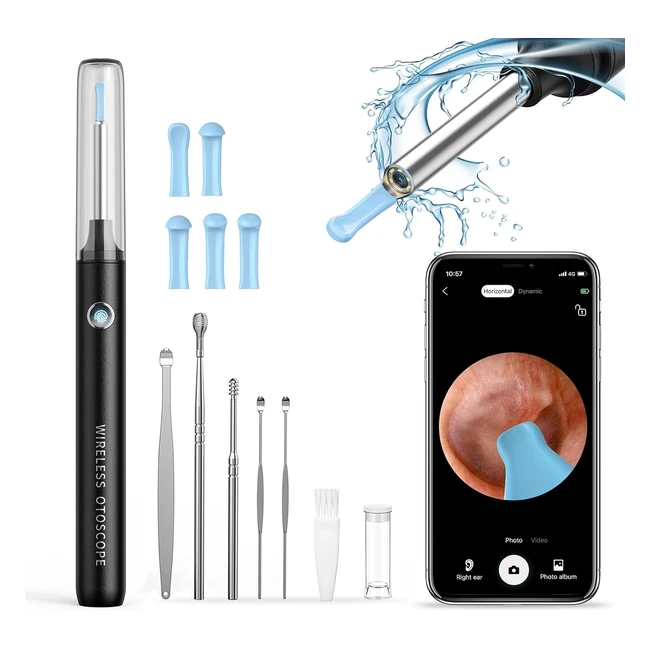 Kit de limpieza de odos Hopefox 1080p WiFi - Eliminacin de cerumen - iPhone