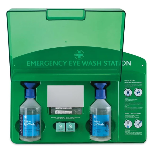 Reliance Medical REL919 Emergency Eye Wash Station - Complete Kit with 20ml Pods