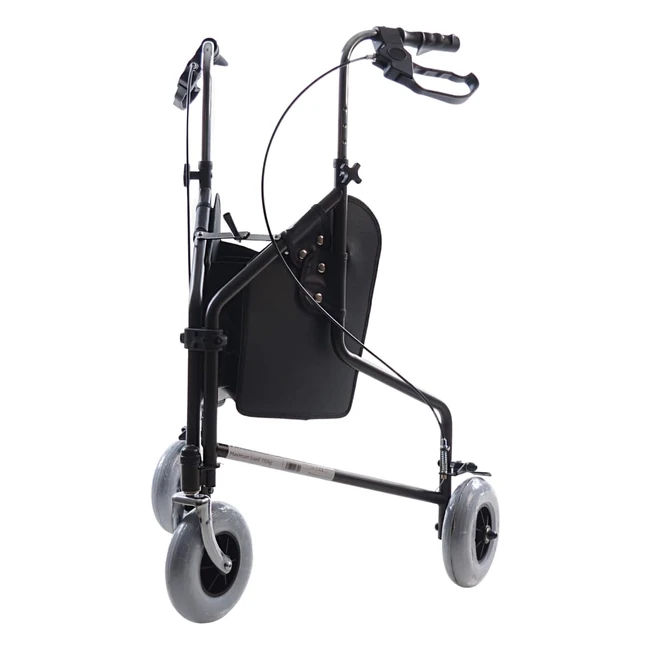 Muve 3 Wheel Rollator - Stability Easy Steering and Folding Frame - Mobility W