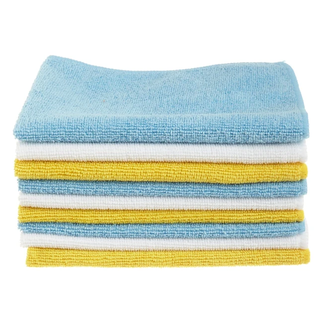Chiffon de nettoyage microfibre Amazon Basics, lot de 36, ultra doux, non abrasif, 405 x 305 cm