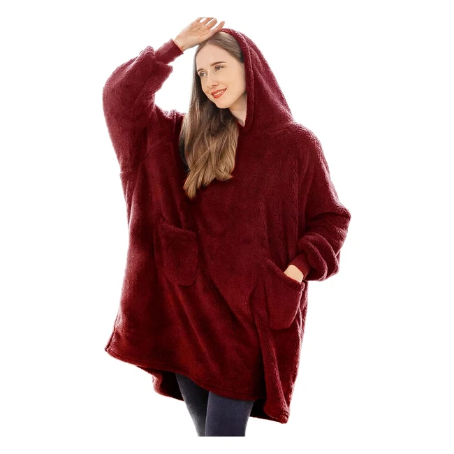 Batamanta Mujer Polar Invierno - Aisbo Bata Manta Gruesa Sudadera Hombre - Suave y Cálida - Regalo Oversize Hoodie Blanket