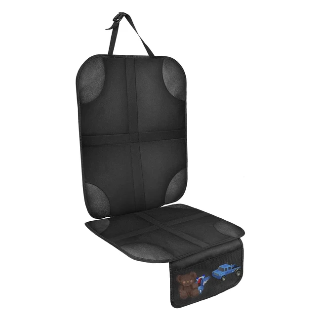 Protection Siège Voiture Enfant AIQINU - Compatible Isofix - Imperméable et Antidérapant - Avec 2 Poches de Rangement