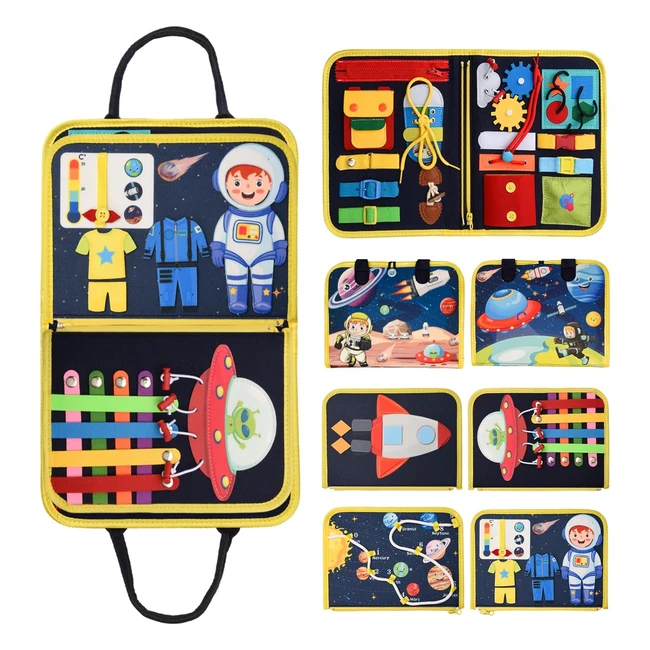 Giochi Montessori 1-4 Anni - Busy Board Educativi - Giocattoli Sensoriali - Vest