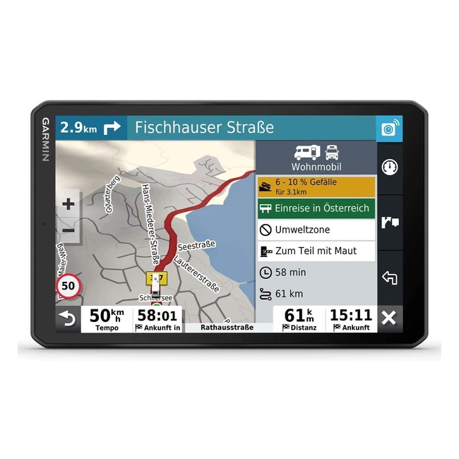 GPS Garmin Camper 890 MTD EU - Mapas de por vida y trfico - Pantalla 8