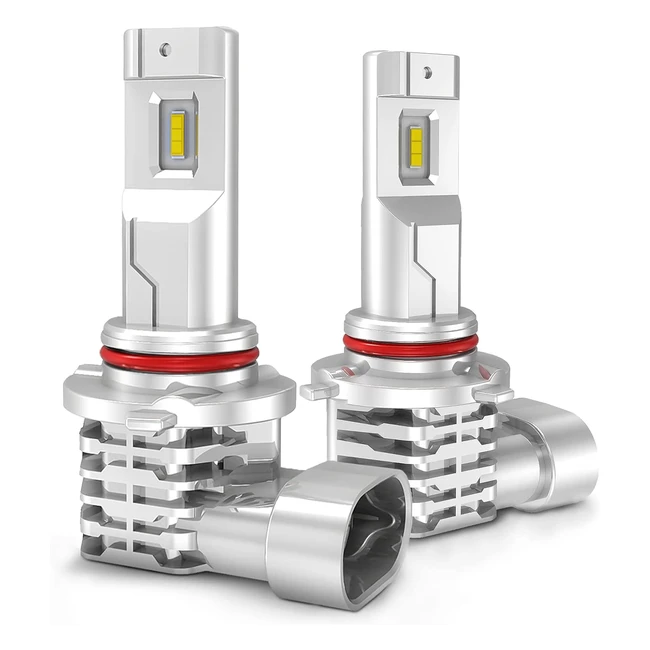 Ampoule LED 9005HB3 6500K Blanc Voiture DRLBrouillard - Kit de Remplacement 2 pcs - 2 ans de Garantie