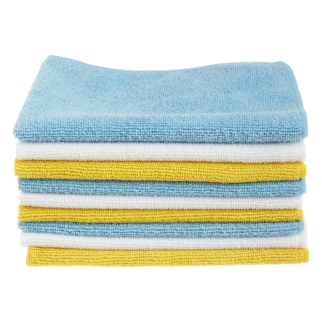 Lot de 144 chiffons de nettoyage en microfibre Amazon Basics - Doux absorbants 