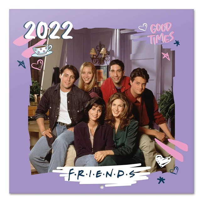 Calendario 2022 Friends Serie TV - Poster Regalo Incluso - 12 Mesi - 30x30 cm - FSC