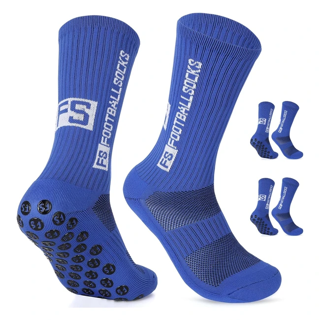 Calzini antiscivolo calcio uomo - Dinjunxi, 2 paia, traspiranti, EU 39-46, UK 6-11