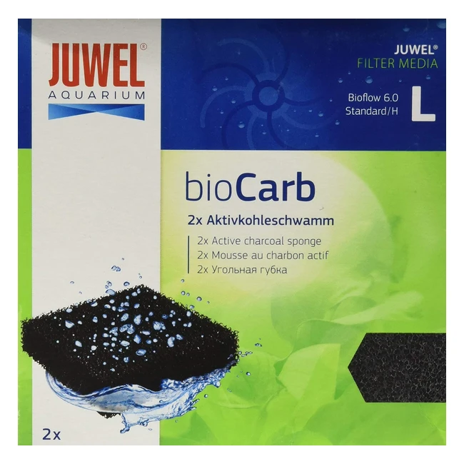 Juwel Aquarium Spugna Carbone Standard - Confezione da 2 pz