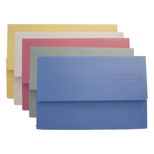 Exacompta DW250ASTZ Guildhall Plain Document Wallet 345x245mm - Holds 200 Sheets
