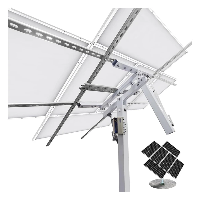 EcoWorthy Solar Panel Dual Axis Tracking System - Increase 40% Power | Complete Solar Tracker Kit