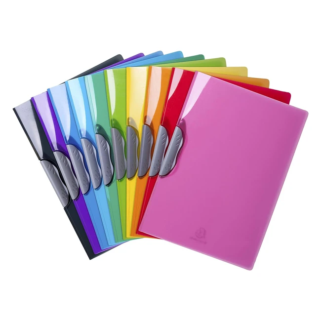 Exacompta Ref 45670E Iderama Collection Semirigid PP Presentation Clip Folder A4