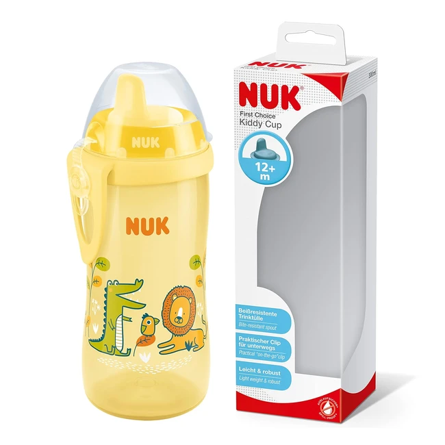 NUK First Choice Kiddy Cup Lernbecher 12 Monate auslaufsicher beifester Trinks