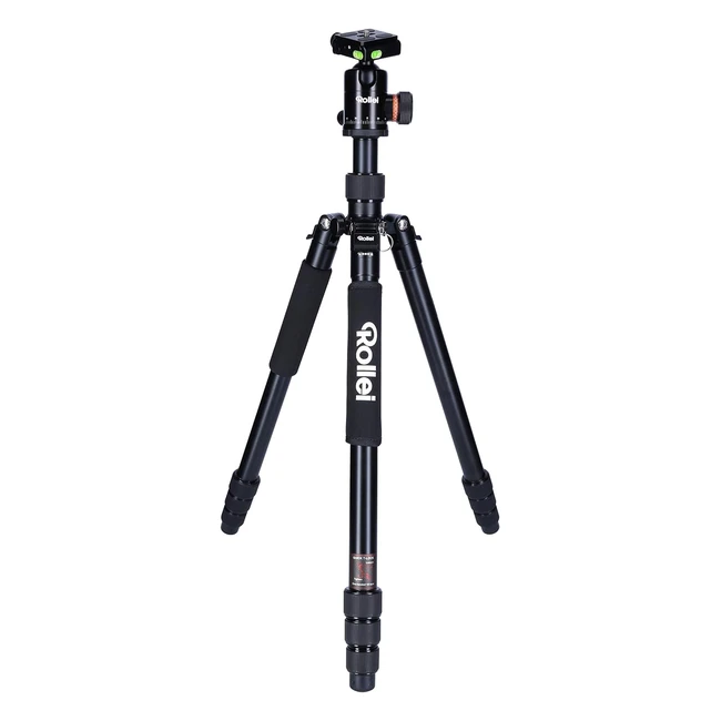 Rollei C6i - Treppiede Fotocamera con Testa e Custodia - Alluminio - Compatibile Arca Swiss - Nero