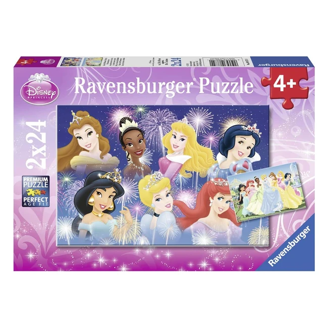 Puzzle Enfant Ravensburger 2x24 pices - Les Princesses Runies - Disney Princ