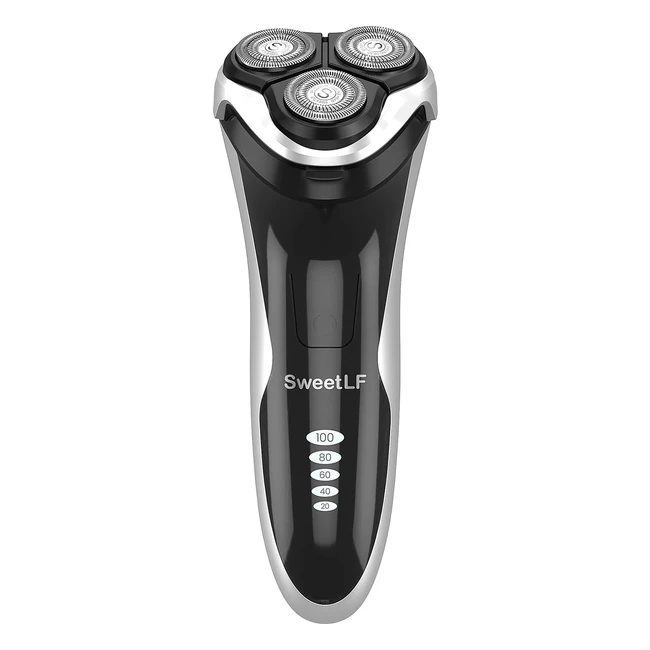 SweetLF Rasoir Électrique Homme Rechargeable Wet & Dry - Haute Précision, 3D Têtes Rotatives, 100% Étanche - SWS7105